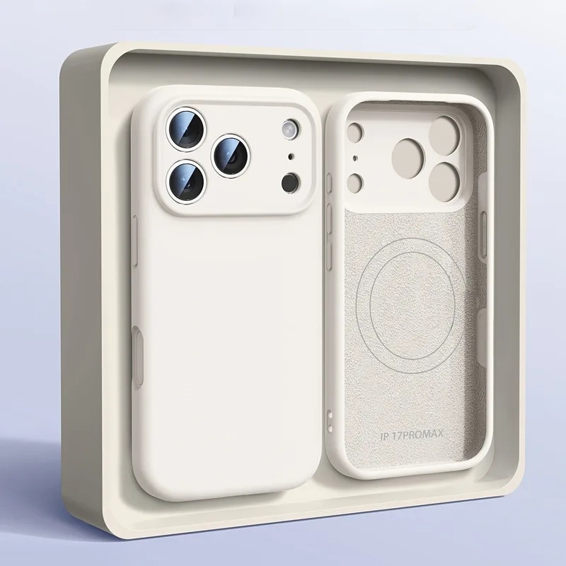 Liquid Silicone Magnetic Phone Case - マグネティックオリジナルリキッドシリコン製iPhoneケース iPhone 17 16 15 14