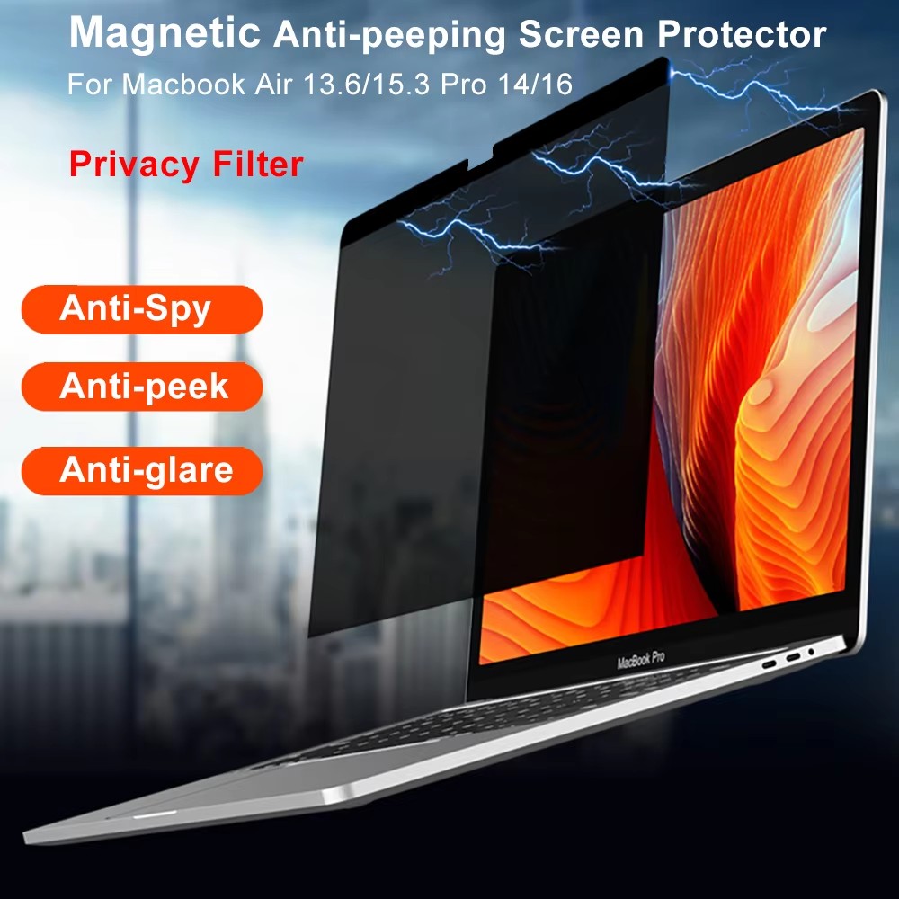 Matte Anti Glare Screen Protector - 磁気プライバシースクリーンプロテクター Macbook M4 M3 M2 Pro14