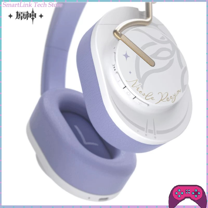 Earphones - 【原神】ニコール・ノイズアンドサイレンス・ドゥエルインハート ヘッドバンド型ヘッドホン BluetoothノイズキャンセリングHIFIイヤホン ギフト