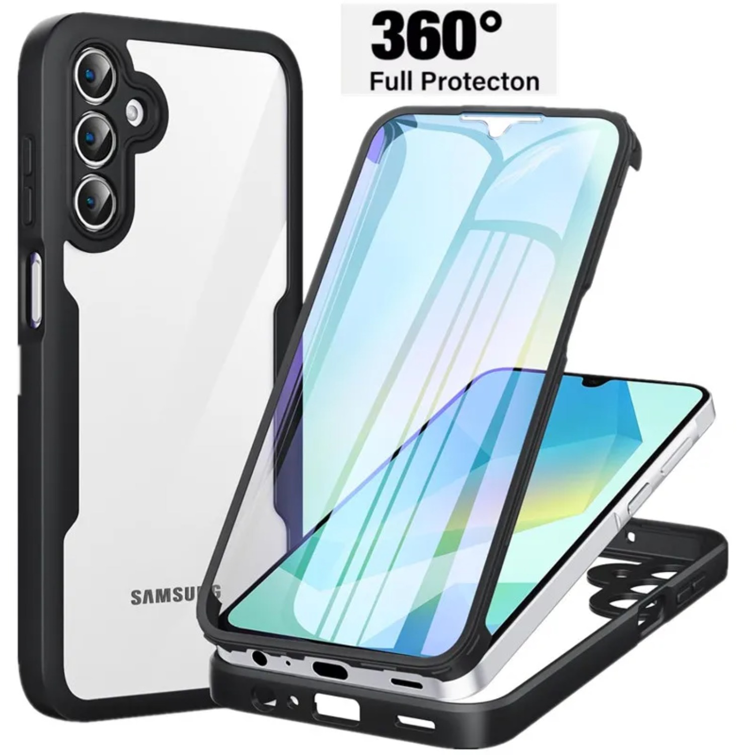 ヘビーデューティークリア360 °   Samsung Ga - Heavy Duty 360 Full Body Protective Case のレビューと価格
