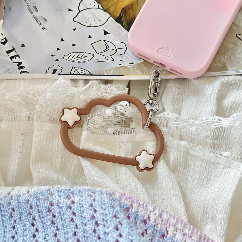 かわいいシリコン製携帯電話ストラップ、紛失防止雲型リストスト - Cute Cartoon Wrist Strap Silicone Case のレビューと価格