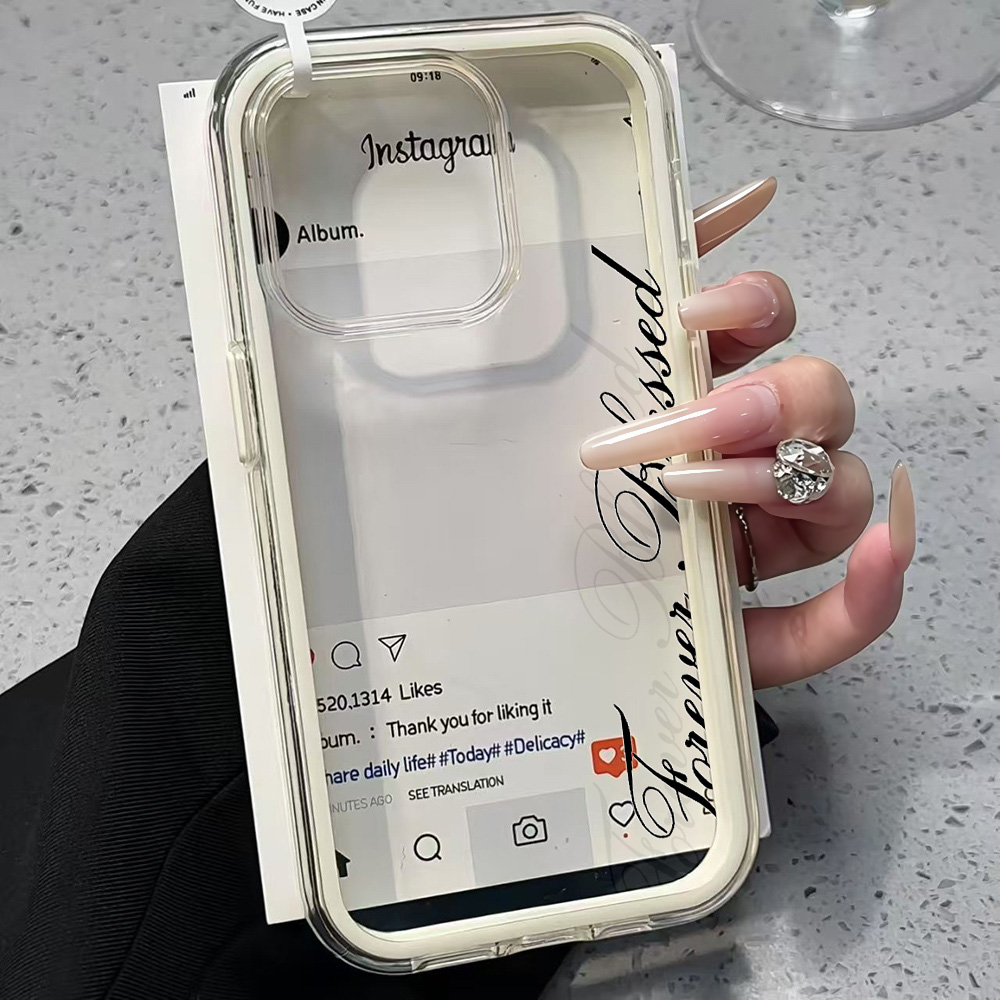 永遠に祝福されたシンプルで透明なiPhoneケース iPho - Clear Shockproof Bumper Case のレビューと価格