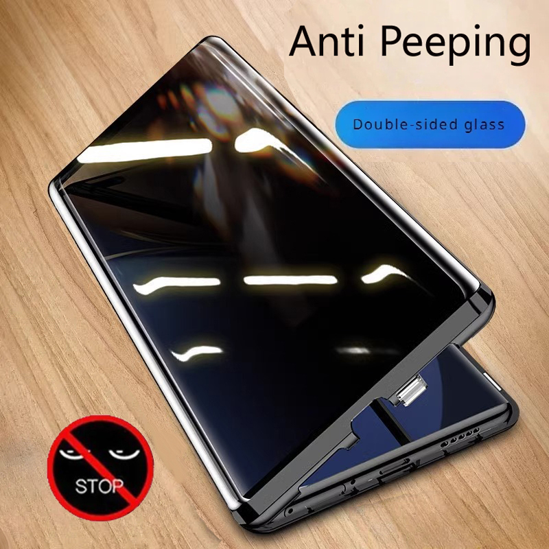 金属電話ケース両面ガラスサムスンギャラクシー S23 S22 - Anti Spy Privacy Glass Case のレビューと価格