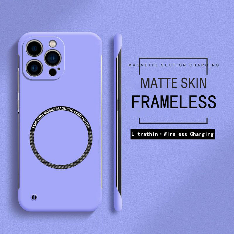 フレームレス マグネット式 MagSafe対応 超薄型ケース - Matte Hard Pc Back Case のレビューと価格