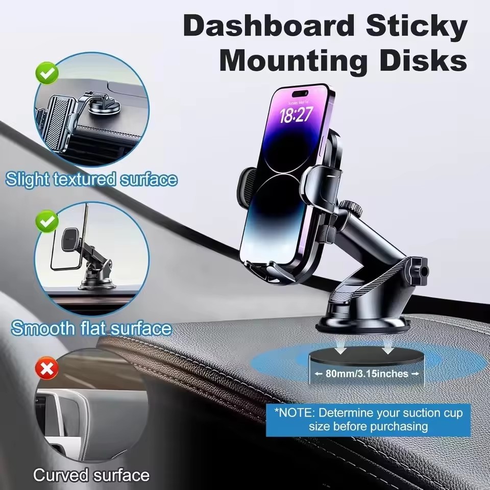 1/10個入り 車載電話ホルダー用ステッカー 吸盤式粘着ダッ - Phone Stands のレビューと価格