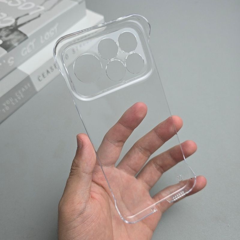 超薄型クリアフレームレスPCハードプラスチック製携帯電話ケー - Ultra Thin Frameless Phone Cover のレビューと価格