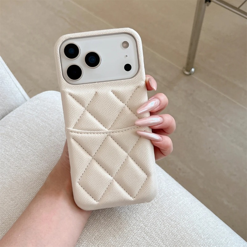 iPhone 17 Air、16、15、14、13、12 P - Leather Wallet Card Holder Phone Cover のレビューと価格
