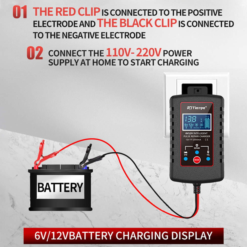 スマートバッテリー充電器オートバイ芝刈り機車用自動フロート充 - Chargers のレビューと価格
