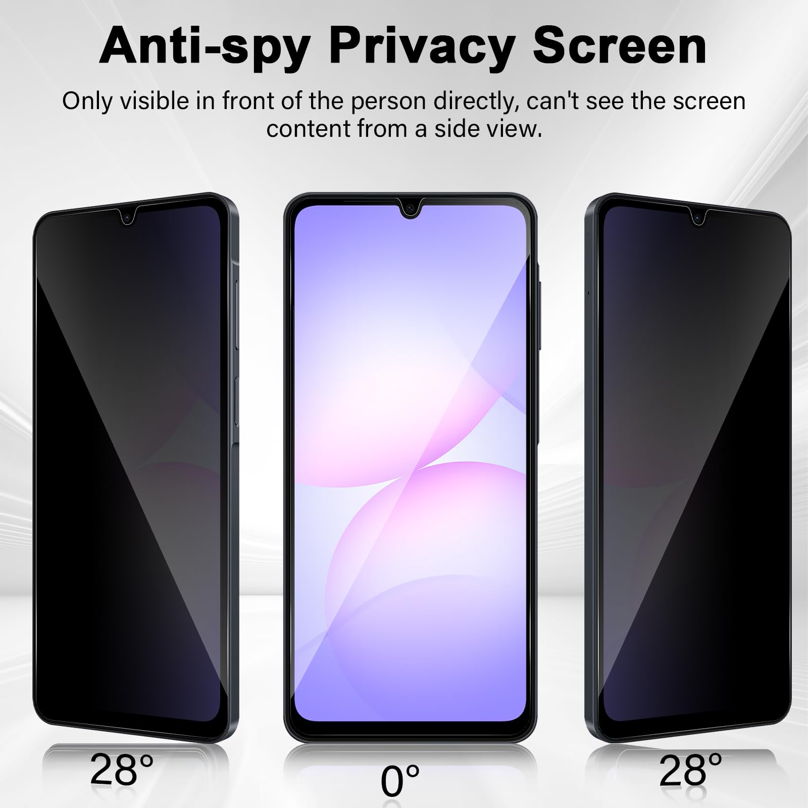 Samsung Galaxy A07 4G/5G用覗き見防止 - Anti Spy Privacy Glass Case のレビューと価格