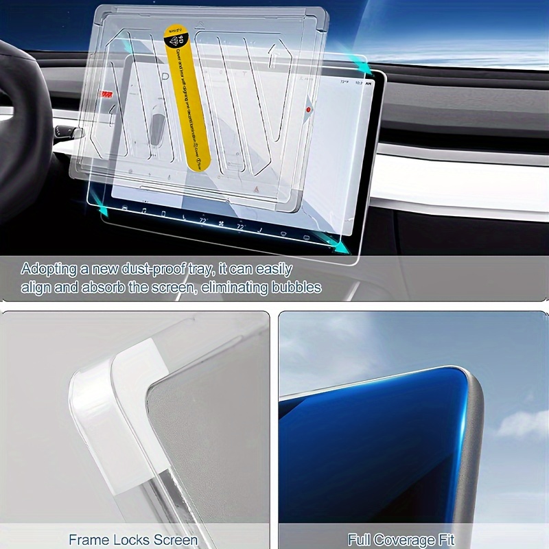 強化ガラススクリーンプロテクター テスラ モデルY YL 2 - Matte Anti Glare Screen Protector のレビューと価格