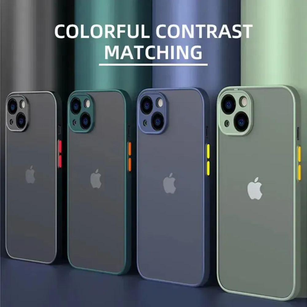 耐衝撃アーマーマットケース iPhone 16 15 14  - Matte Hard Pc Back Case のレビューと価格