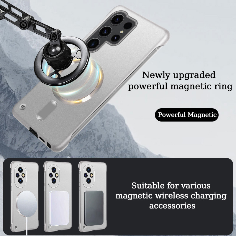 薄型フレームレス磁気式スマホケース Magsafe対応 Sa - Ultra Thin Frameless Phone Cover のレビューと価格