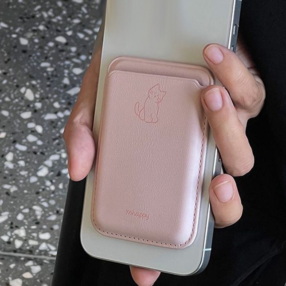 電話アクセサリー猫電話カードホルダー防塵指紋防止カード財布カ - Leather Wallet Card Holder Phone Cover のレビューと価格