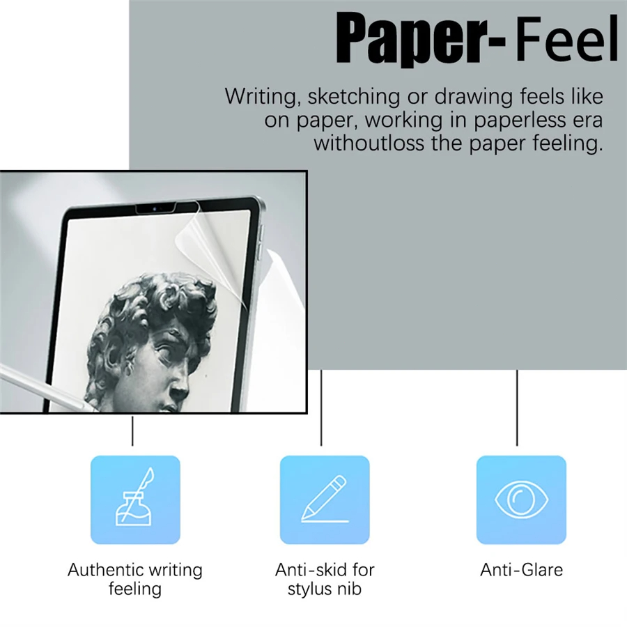 3 個の紙のようなスクリーンプロテクター Lenovo TA - Matte Anti Glare Screen Protector のレビューと価格