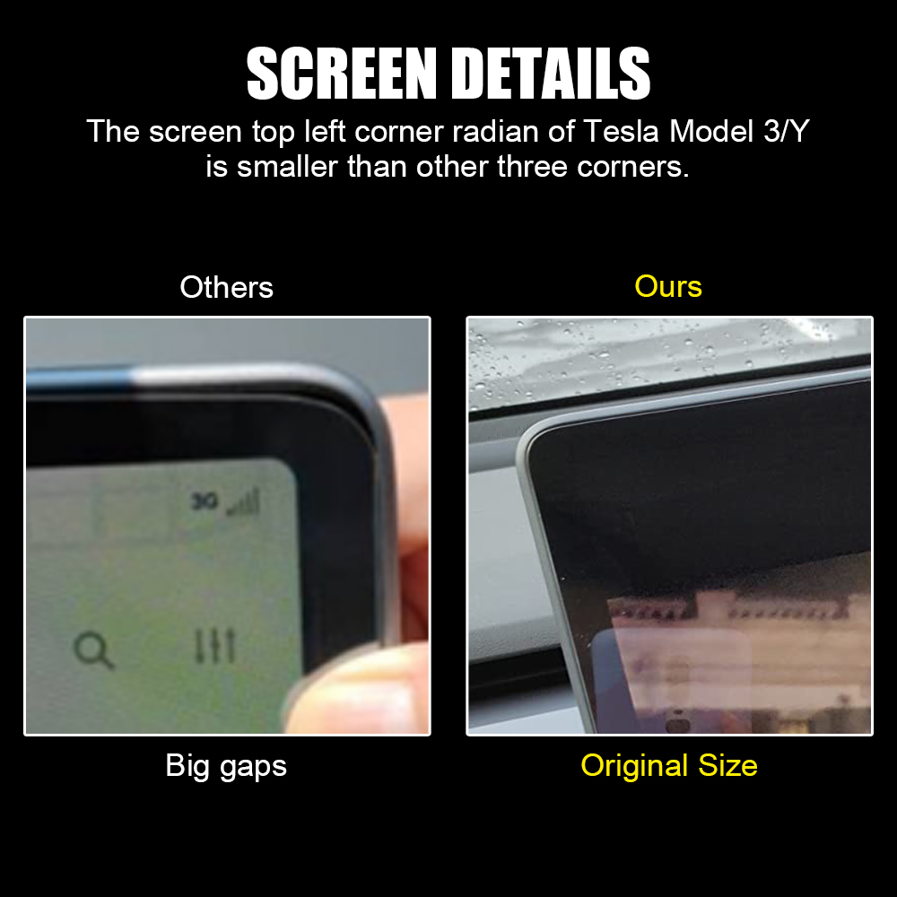 テスラ モデル3/Y 2021 マットHDフィルム保護 アン - Matte Anti Glare Screen Protector のレビューと価格