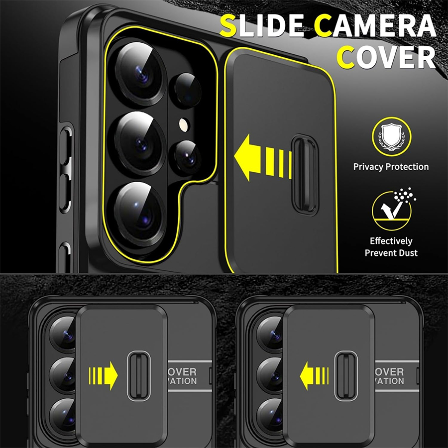 耐衝撃性に優れたマグネット式スマホケース、スライド式カメラレ - Heavy Duty 360 Full Body Protective Case のレビューと価格